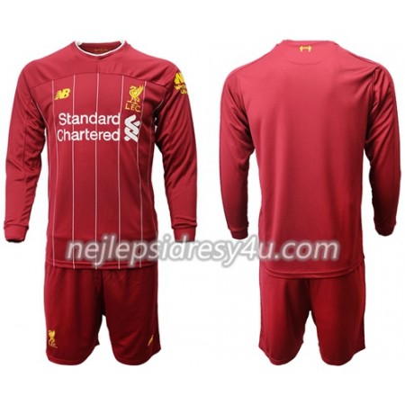 Fotbalové dres Liverpool Dětské Domácí 2019/20 Dlouhý Rukáv